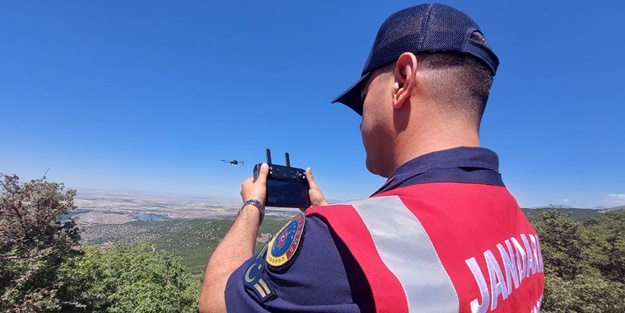 Jandarma ormanları drone ile denetliyor!