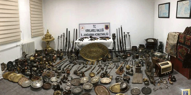 Jandarma tarihi eser kaçakçılarına göz açtırmadı
