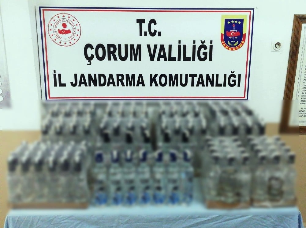 Jandarma’dan kaçak içki operasyonu 