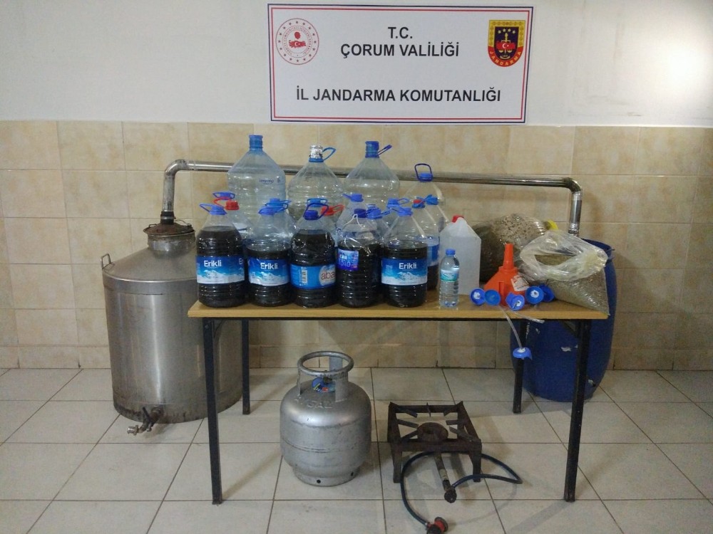 Jandarma’dan kaçak içki operasyonu 