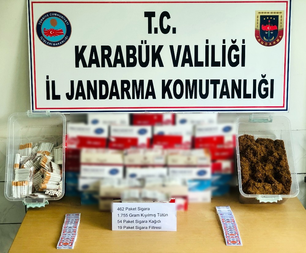 Jandarma’dan kaçak sigara operasyonu 