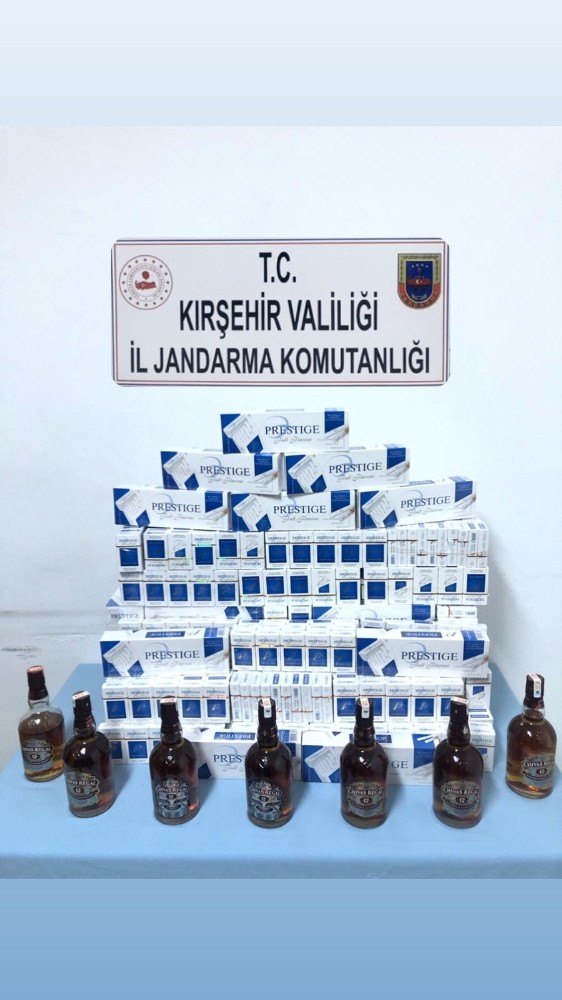 Jandarma’dan kaçak sigara ve içki operasyonu 