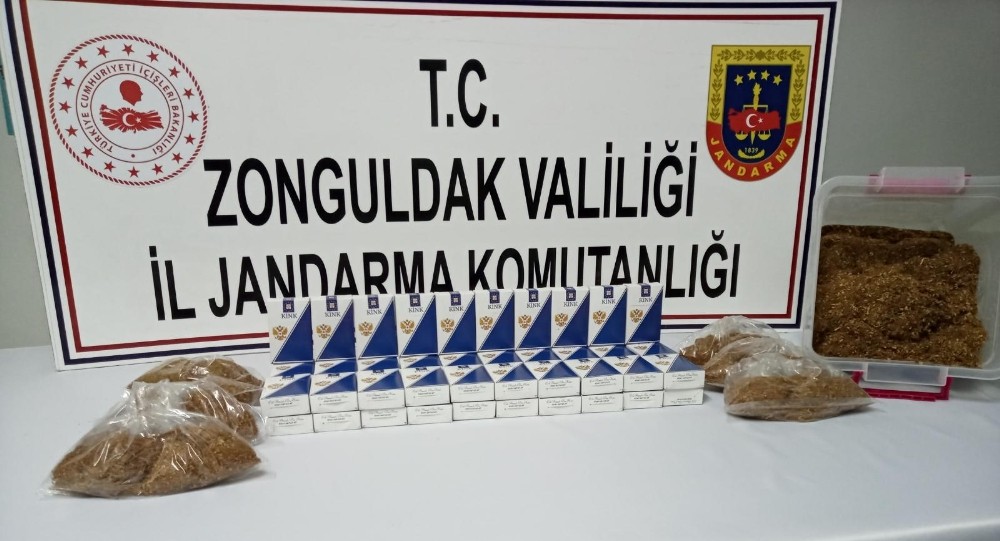 Jandarmadan kaçak sigara ve tütün operasyonu 