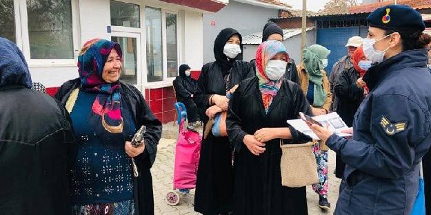 Jandarmadan köylü kadınlara KADES uygulaması