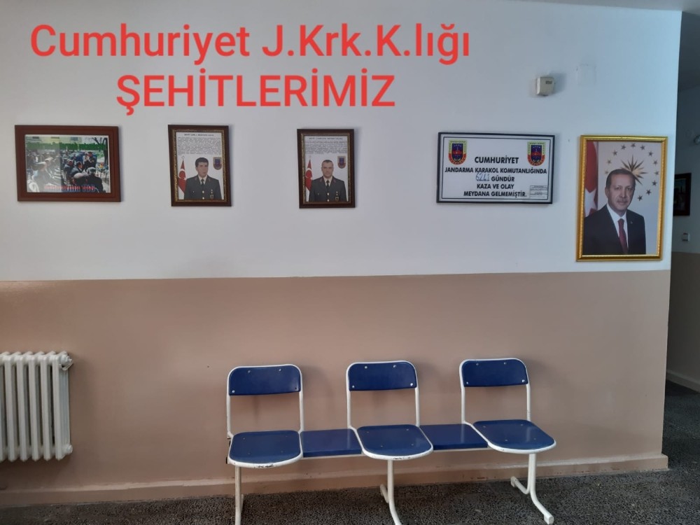 Jandarmadan şehitlere özel hassasiyet 