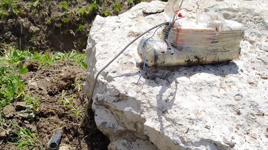 Jandarmanın dikkati terör örgütü PKK'nın hain tuzağını bozdu