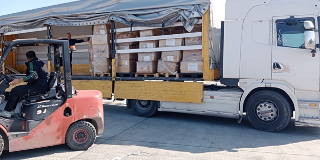 Japonya'dan gönderilen yardımlar Hatay'a ulaştı