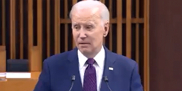 Joe Biden gaf yaptı! Meclis kahkahalara boğuldu