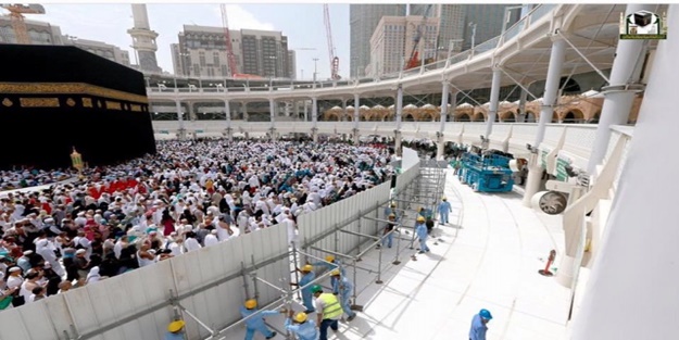 Kabe'deki çalışmalarda rahatlatan gelişme
