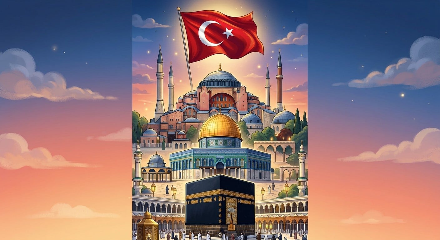 Kabe, Kubbet-üs Sahra, Ayasofya, Türk Bayraklı logo rahatsız etti! Siyonist Instagram’dan alçakça sansür!
