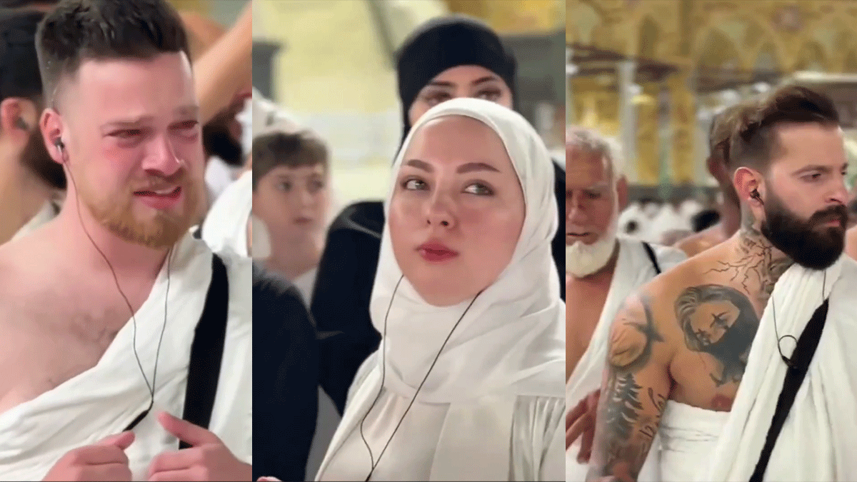Kabe'de duygu dolu anlar: Yeni Müslümanların gözyaşları sel oldu