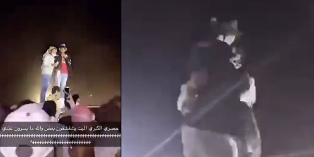 Kâbe'nin yanı başında LGBTİ rezaleti! İki erkekten ahlaksızlık