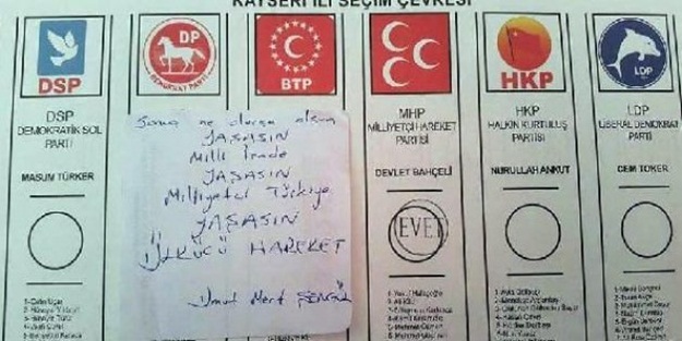 Kabinde oy fotoğrafını çeken 3 kişi yakalandı