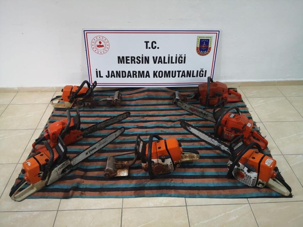 Kablo ve motorlu testere hırsızları yakalandı 
