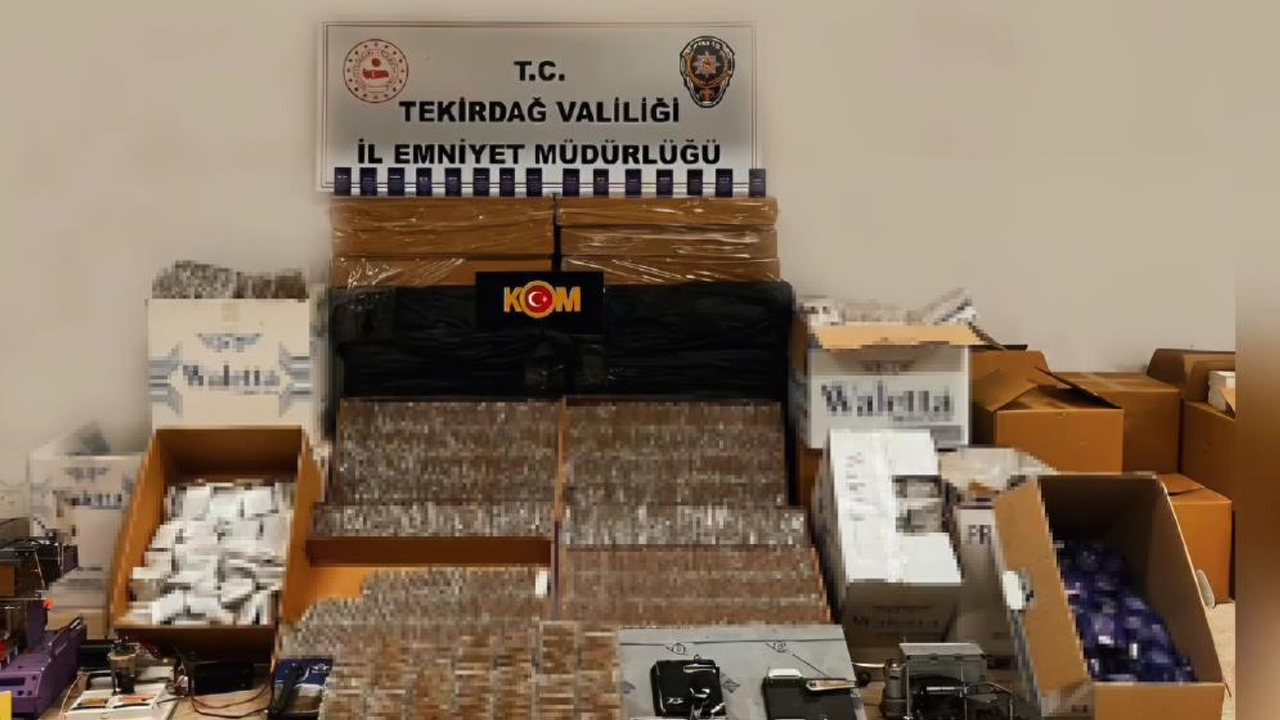 Kaçak 235 bin makaron ele geçirildi!