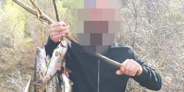 Kaçak balık avlayıp sosyal medya hesabından paylaşan şahıs yakayı ele verdi