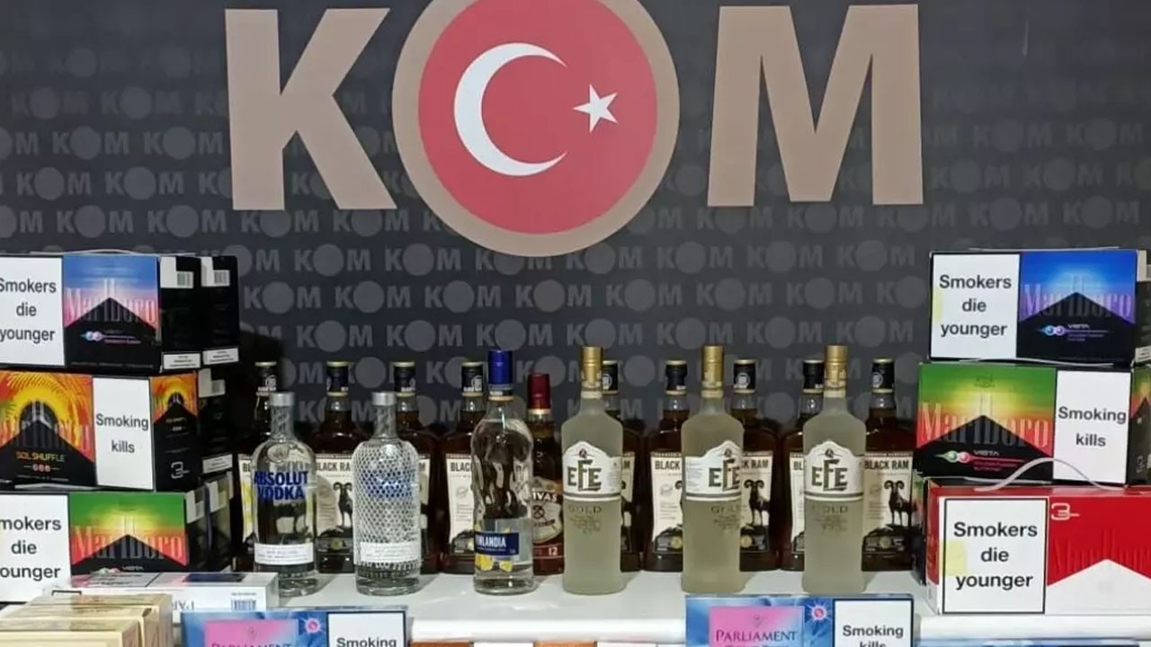 Kırıkkale'de Kaçak sigara, tütün ve alkol operasyonu