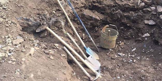Kaçak kazı yapan zanlılar gözaltına alındı