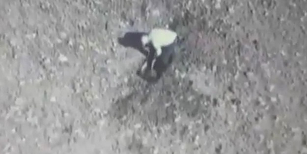Kaçak kazıcıya drone çelmesi!
