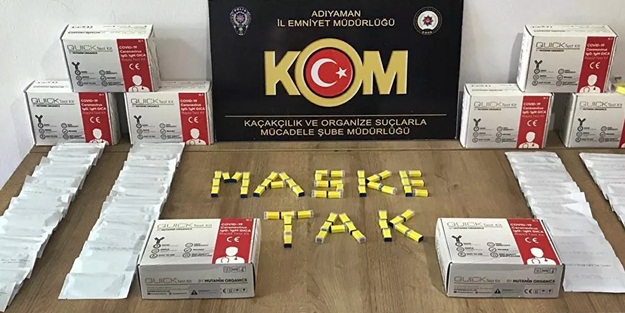 Kaçak koronavirüs test kitleri ele geçirildi