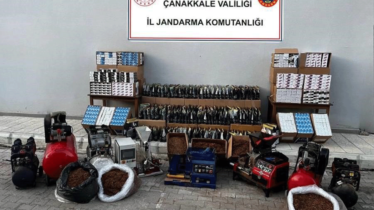 Kaçak tütün vurgununa jandarma darbesi! operasyon anında suçüstü yakalandılar