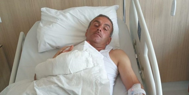 Kaçan kurbanlığı yakalamaya çalışırken parmağı koptu