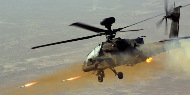 Kaçan teröristi helikopter vurdu!