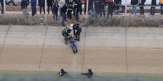 Kaçarken su kanalına atlayan hırsızın cansız bedeni çıkarıldı