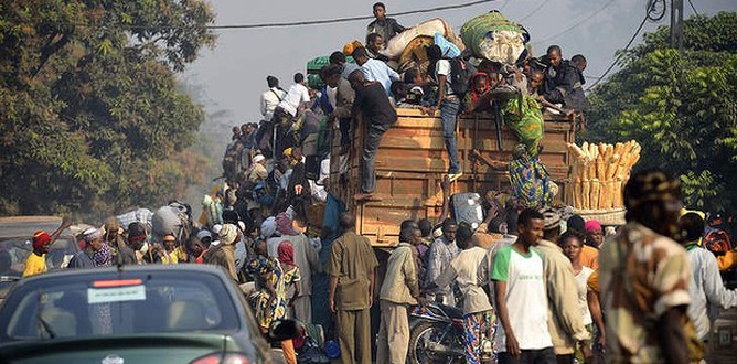 Hıristiyan çetelerinin katliamından kaçıyorlar