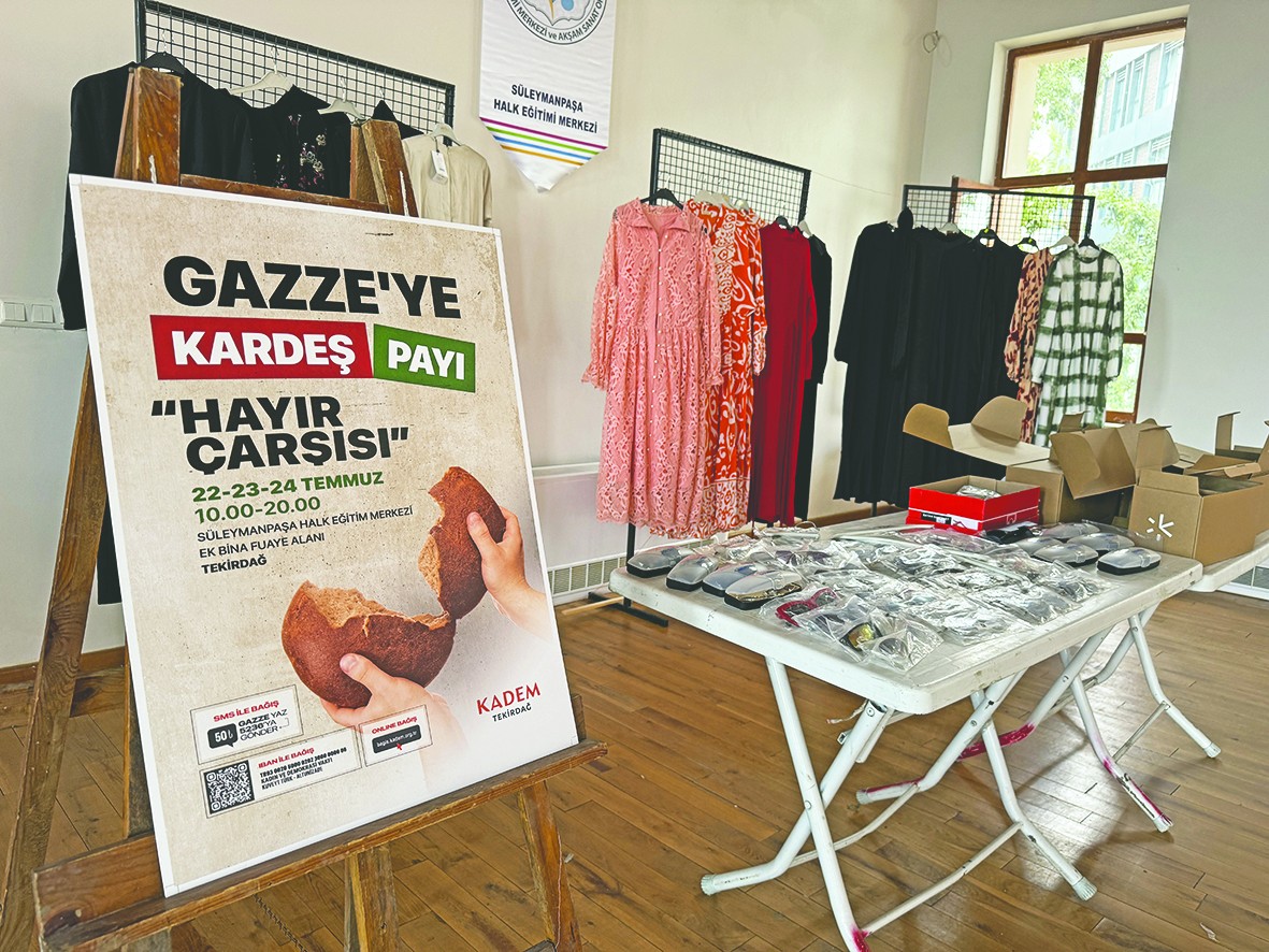 KADEM Tekirdağ'dan Filistinlilere destek için Hayır Çarşısı kuruldu