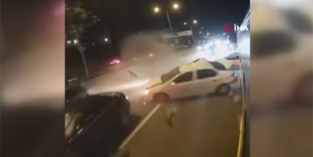 Kadıköy'deki zincirleme kazanın korkunç görüntüleri ortaya çıktı!