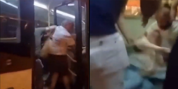 Kadıköy’de otobüste bebekli kadına saldırı!