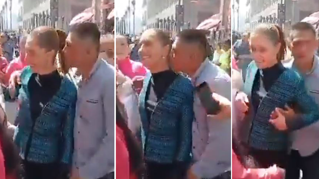 Kadın devlet başkanına sokak ortasında cinsel taciz!