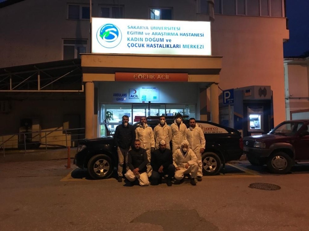 Kadın Doğum Hastanesi dezenfekte edildi 