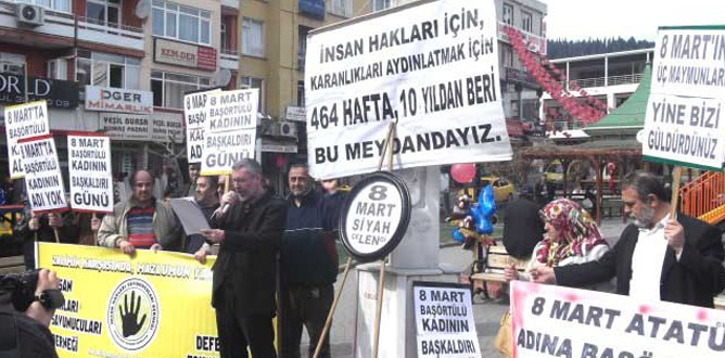 Kadın hakkı savunucuları örtü zulmünü görmezden geldi