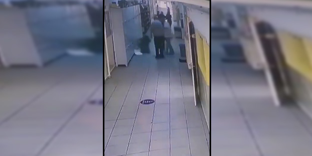 Kadın öğretmene yumruklu saldırı güvenlik kamerasında!