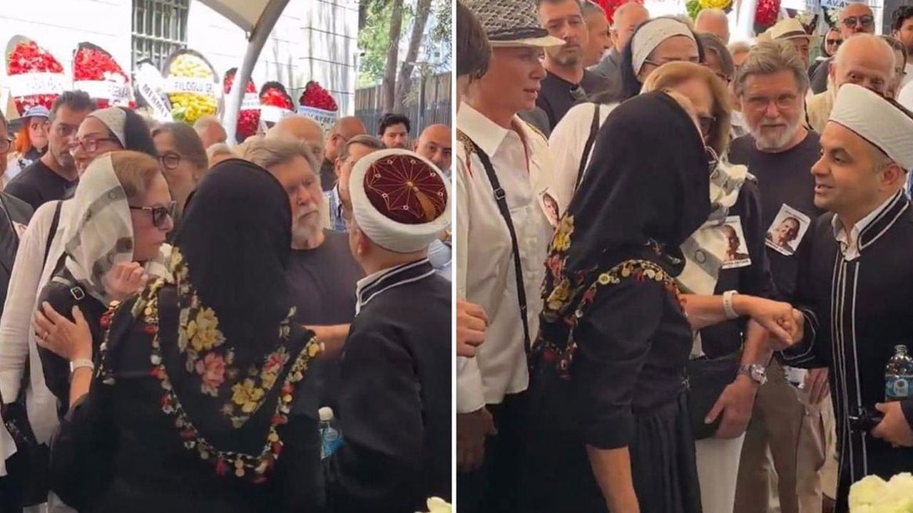 Kadınlar da saf tutmak istedi... Cenazede hem rezalet hem cehalet!