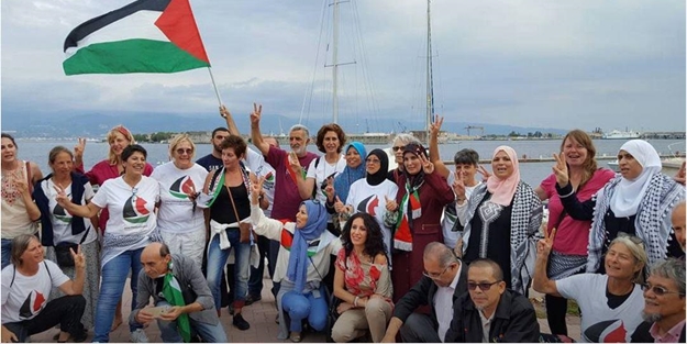 Kadınlar özgür Gazze için yola çıktı