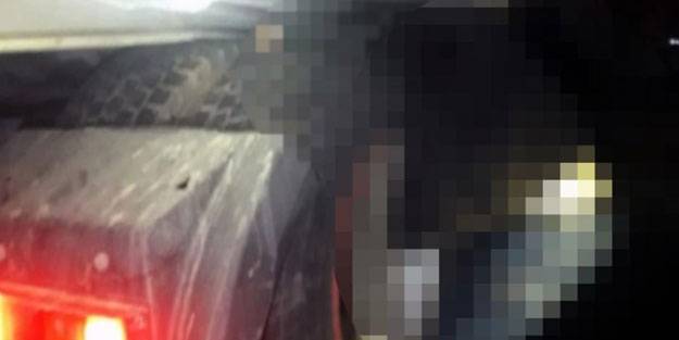 Kafası dorse ile lastik arasında sıkıştı