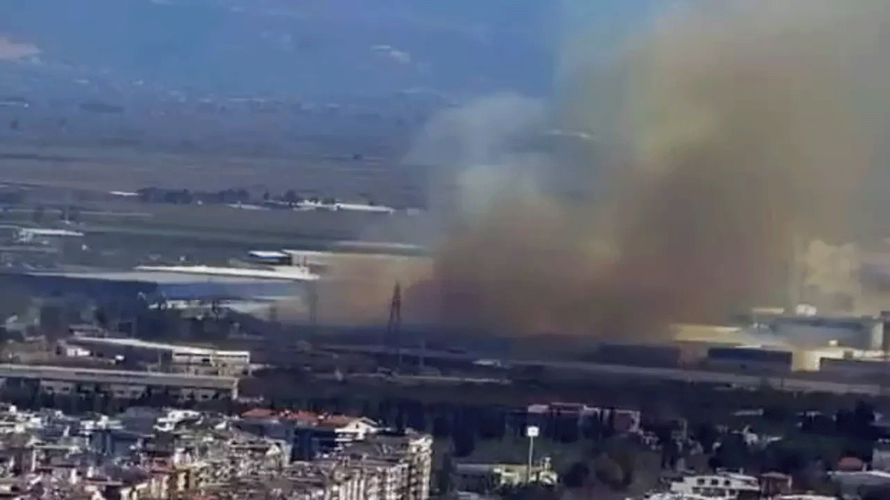 Kağıt fabrikasında yangın çıktı!