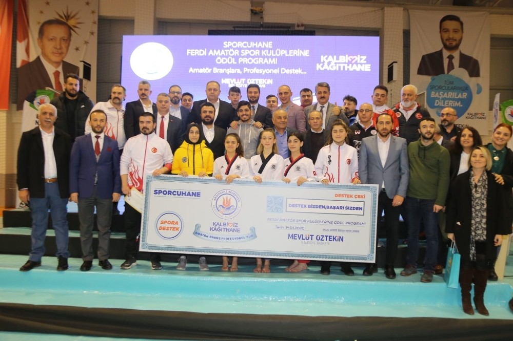 Kağıthane Belediyesi’nden amatör kulüp ve sporculara 500 bin TL destek 