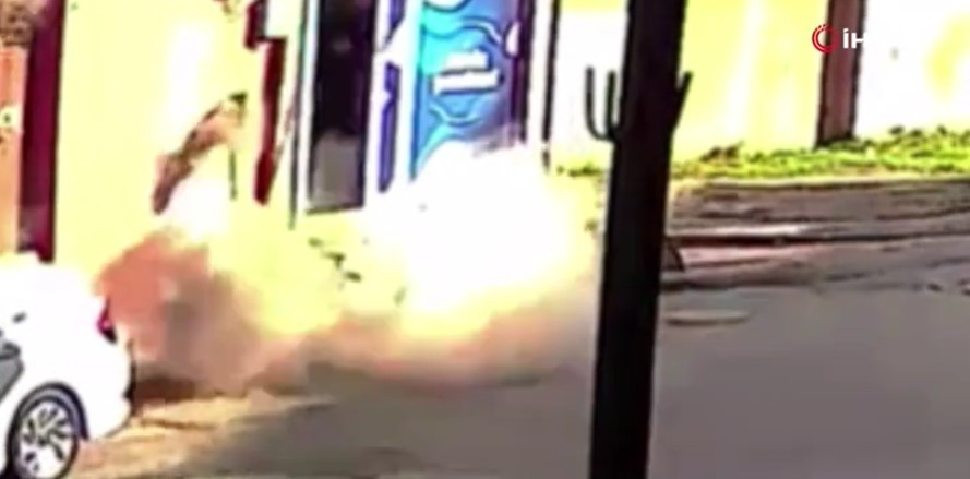 Kağıthane'de bombalı saldırının yeni görüntüleri ortaya çıktı! El bombası atmışlar