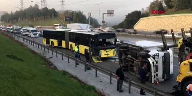 Kağıthane'de feci kaza! 1 yaralı