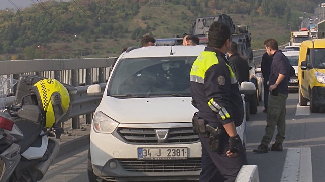 Kağıthane’de trafikte inanılmaz olay