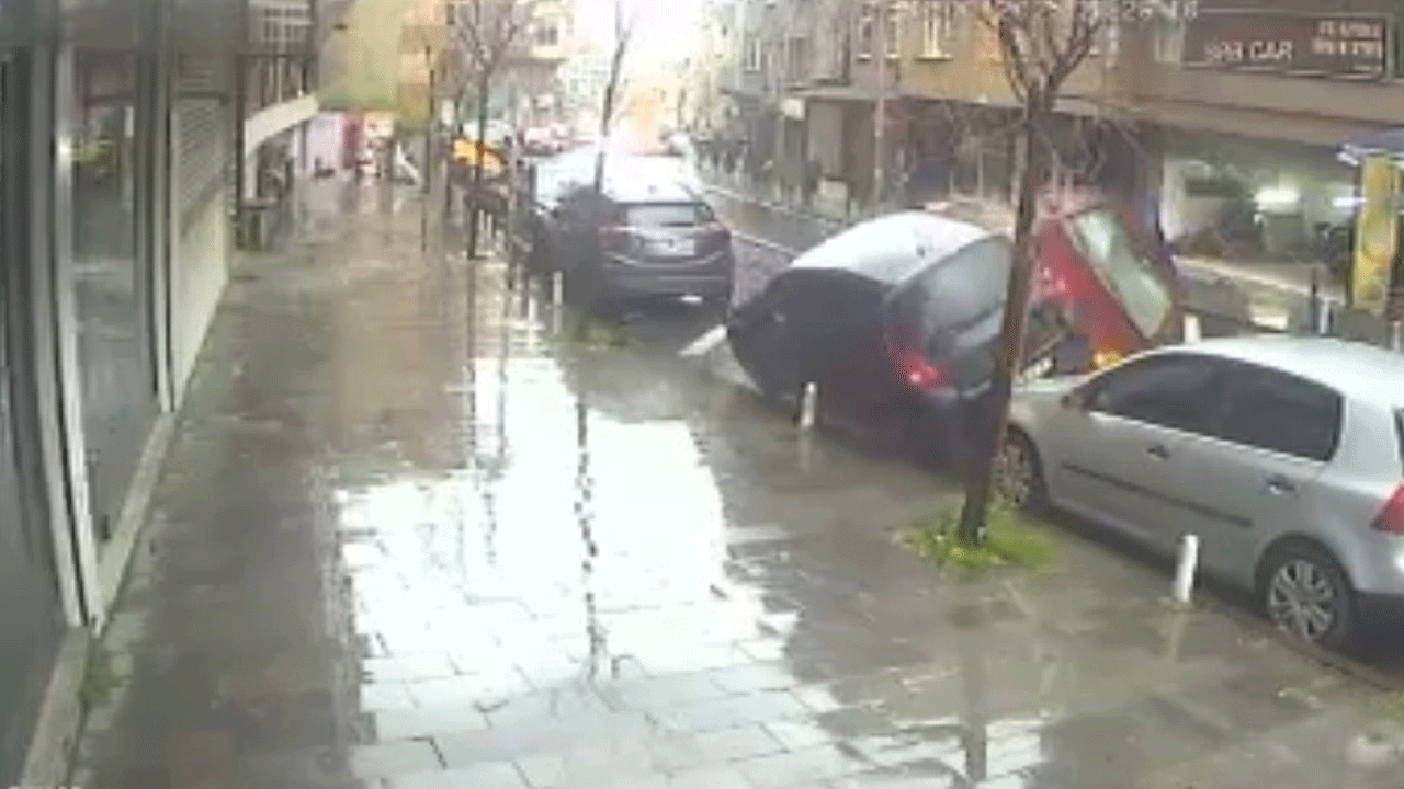 Kağıthane'deki korku dolu anlar kamerada