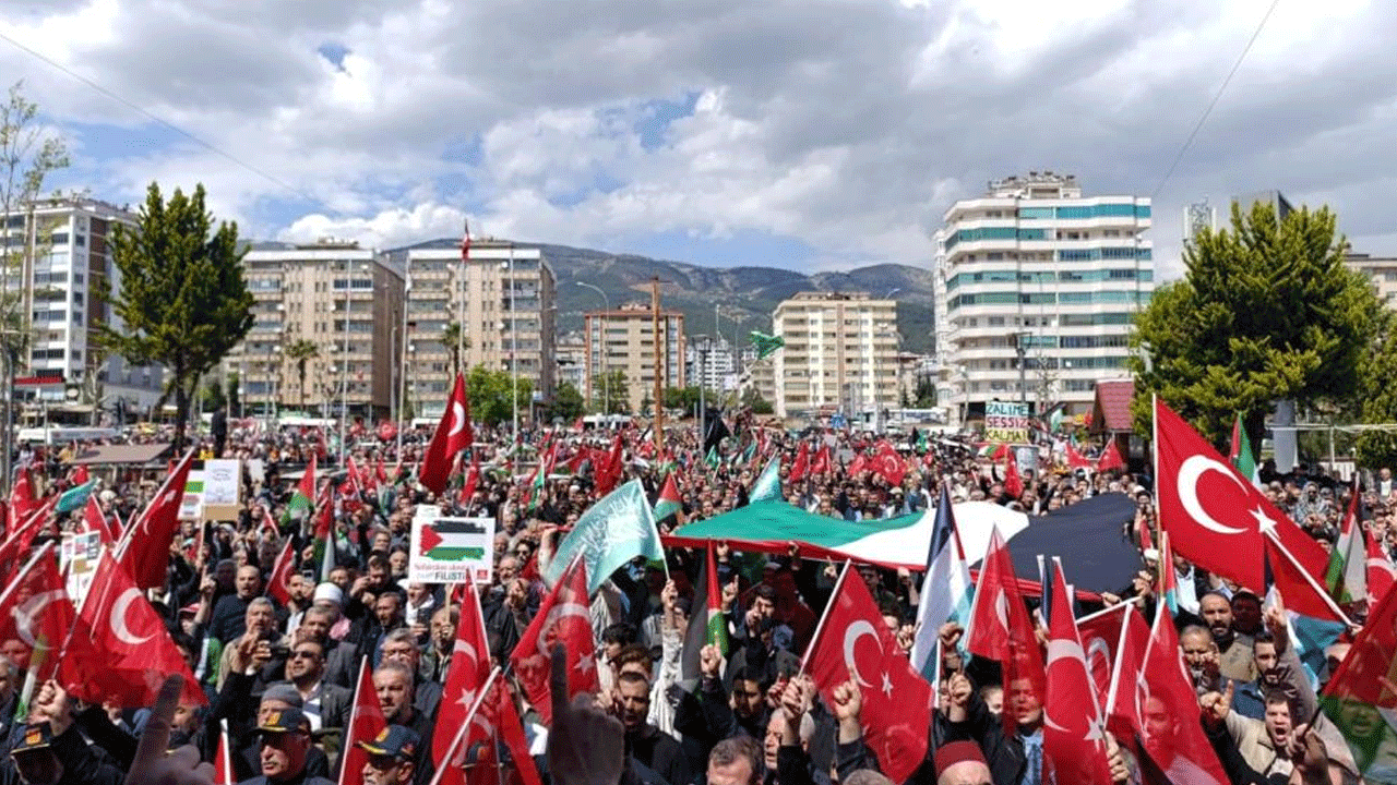 Kahramanmaraşlılar Filistin için yürüdü