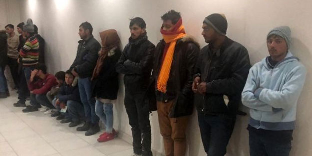 Kahramanmaraş'ta 34 kaçak göçmen yakalandı