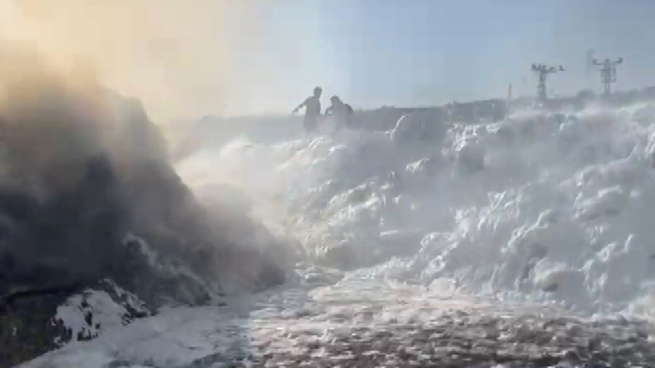 Kahramanmaraş’ta arazide yangın