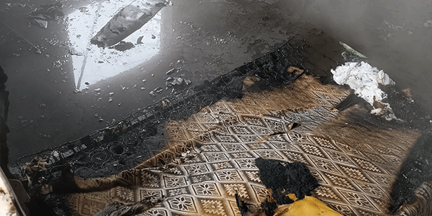 Kahramanmaraş’ta ikamet yangını çıktı