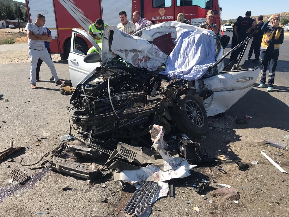 Kahramanmaraş’ta kamyon ile otomobil çarpıştı: 1 ölü 